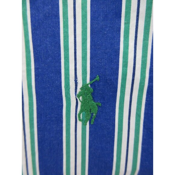 Ralph Lauren Polo Shirt XL Regent Button Up Green Pony Classic Fit - Picture 6 of 12